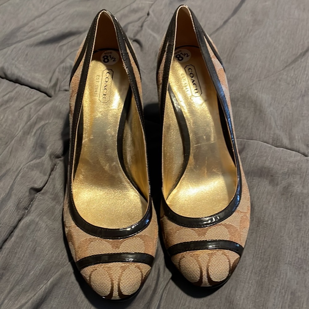 Coach wedge shoes